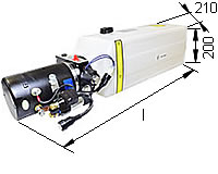 Gleichstromaggregat, einfachwirkend mit 8,8 l-Tank
