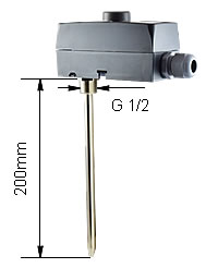 Temperaturschalter mit Tauchhülse