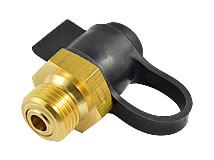 Prüfverschraubung für Druckluftbremsanlagen mit Außengewinde