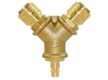 Verteiler 2-fach mit Druckluftkupplung