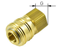 Druckluftkupplungsmuffe mit Innengewinde , NW 7,2