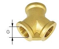 Druckluftkupplung Verteiler 2-fach 
