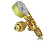 Detailansicht Flaschendruckminderer