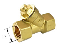 Schrägsitz-Rückschlagventil