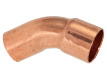 Lötfitting aus Kupfer, Bogen 45° 1 Muffe Lötfitting aus Kupfer, Bogen 45° 1 Muffe