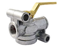 Absperrhahn mit Entlüftung