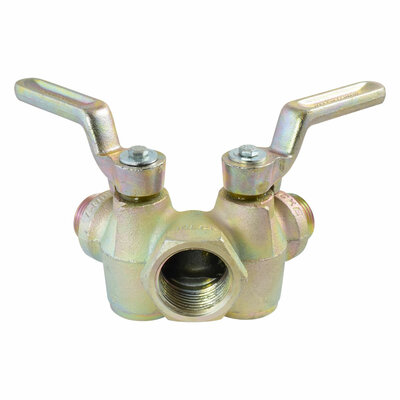 Drucklufthahn (Doppel-Kükenhahn)