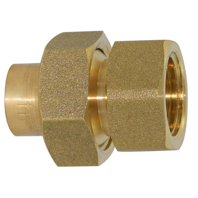 Lötfitting aus Rotguss, Verschraubung