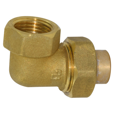 Lötfitting aus Rotguss, Winkelverschraubung
