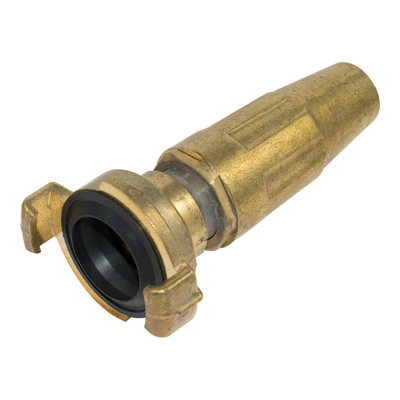 Messingspritzdüse mit Klauenkupplung, Nockenweite 40mm, Düsen-Ø 6,4mm