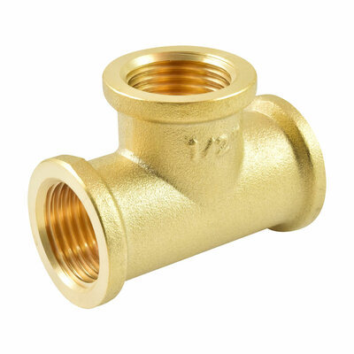 Messingfitting, T-Verschraubung, Innengewinde G1/4