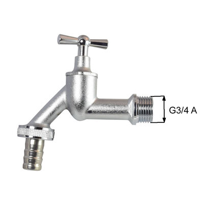 Messingfitting, Wasserhahn mit Schlauch-Anschluss-Verschraubung, G3/4A, für DN25