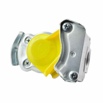 Kupplungskopf für Anhänger DIN 74342, gelb (Bremsleitung), M22x1,5