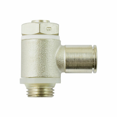 Drosselrückschlagventil mit PUSH-IN Ø 6mm, Außengewinde G1/8A