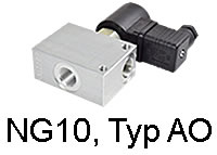 2/2-Wege, Nenngröße 10 (Typ AO)