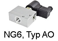 2/2-Wege, Nenngröße 6 (Typ AO)