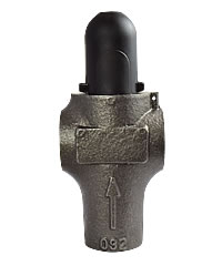 Druckbegrenzungsventil für den Leitungseinbau mit Kontermutter