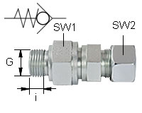 Einschraubbares Rückschlagventil, Typ RHZ
