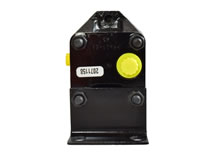 Frontansicht Zahnradstromteiler 4-fach