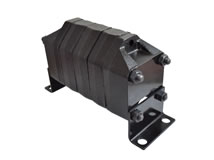 Detailansicht Zahnradstromteiler 4-fach