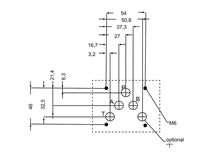 Flanschabmessungen nach ISO 4401, Nenngröße 10 (CETOP 5).