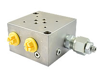 Anschlussplatte mit Druckbegrenzungsventil