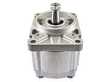 Draufsicht schräg Zahnradpumpe, deutscher „Bosch“-Flansch