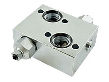 Ansicht von unten Doppeldruckbegrenzungsventil gegenseitige Ölableitung