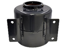 Rückansicht 4l Tank ohne Ablassschraube