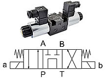 4/3-Wegeventil, (Symbol G)