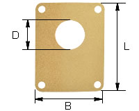 Flachdichtung für Zahnradpumpen