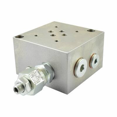 Anschlussplatte mit Druckbegrenzungsventil, Nenngröße 6