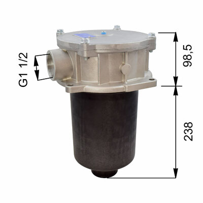 Rücklauffilter 240 l/min, G1/2