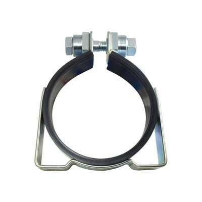 Befestigungsschelle mit Gummieinlage, 110-115 mm