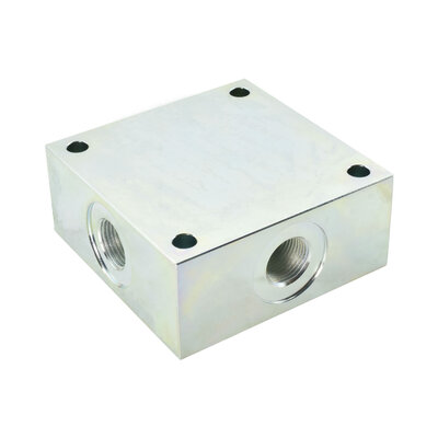 Anschlussplatte seitlich, Nenngröße 6 Rückansicht