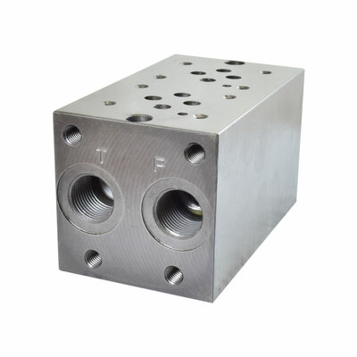 Mehrfachanschlussplatte, NG 6, 2 Sektionen