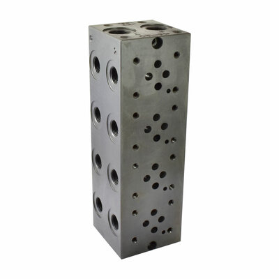 Mehrfachanschlussplatte, NG 6, 4 Sektionen