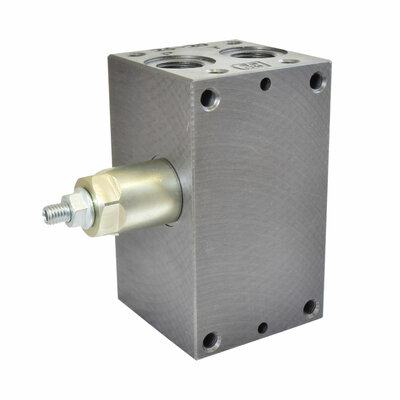 Mehrfachanschlussplatte mit Druckbegrenzungsventil, NG 6, 2 Sektionen