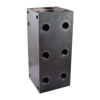 Mehrfachanschlussplatte mit Druckbegrenzungsventil, Nenngröße 10