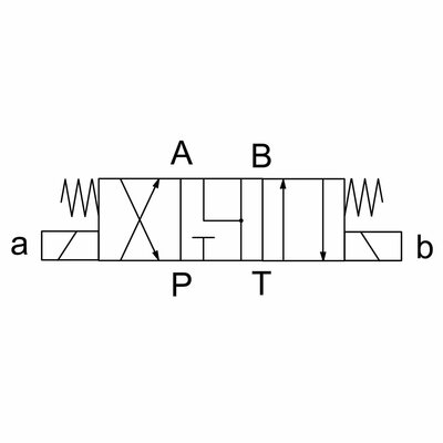 4/3-Wegeventil, direktgesteuert, Nenngr&ouml;&szlig;e 10 (Symbol J), 24V