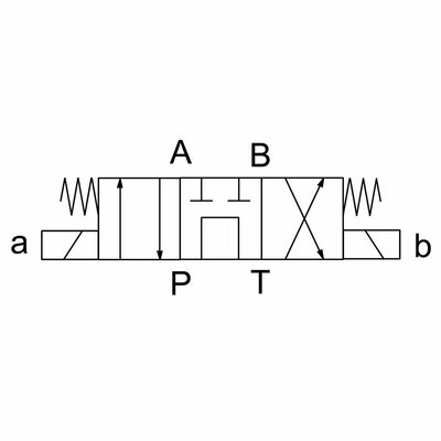 4/3-Wegeventil, direktgesteuert, Nenngröße 6 (Symbol G), 230V