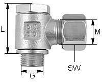 Winkel-Schwenkverschraubung Typ WH