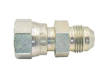 Seitenansicht Adapter JIC37° AG auf ORFS IG