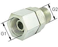 Gerader Adapter Typ KOR ÜWM auf AG