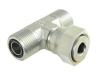 einstellbare ORFS T-Verschraubung einstellbare ORFS T-Verschraubung