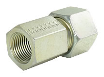 Isometrische Ansicht Innengewinde Gerade Aufschraubverschraubung mit Innengewinde. metrisch