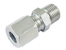 Isometrische Ansicht Gerade Einschraubverschraubung mit kegeligem, metrischem Gewinde