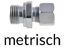 Gerade Einschraubverschraubung, metrisch Gerade Einschraubverschraubung, metrisch