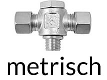 T-Schwenkverschraubung, metrisch T-Schwenkverschraubung, metrisch