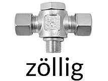 T-Schwenkverschraubung, zöllig T-Schwenkverschraubung, zöllig